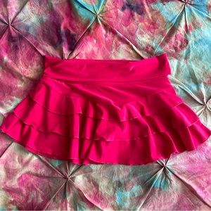 Vintage tiered micro mini in fuchsia